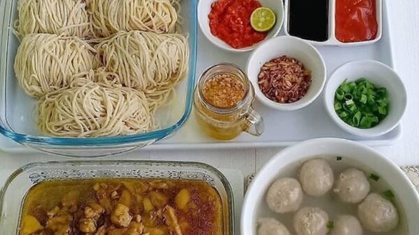 Bahan apa saja yang ada di Mie Ayam