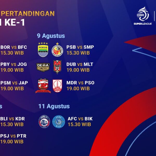 Jadwal Lengkap BRI Super League 2025/2026